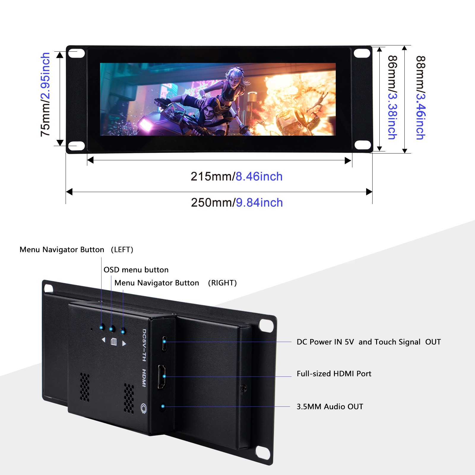 DeskPi 7.84-inch Touch Screen  - Deskpi Super6C review and price