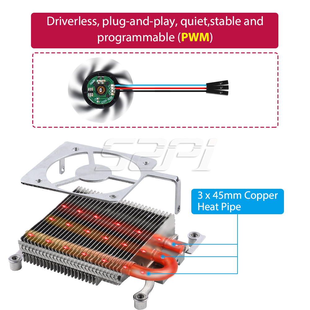 52Pi New Ultra Thin Ice Tower  - Deskpi Super6C review and price