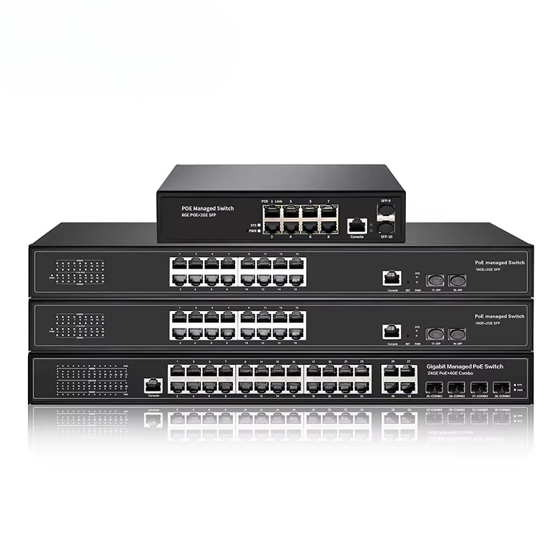 8-Ports 16 24 48 Ports Gigabit - Managed Gigabit Poe Switch 8 Port 802.3At review and price
